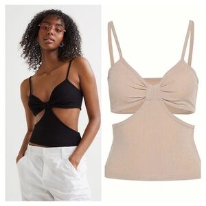 NIP-Crinkled Cut Out Top